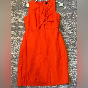 J. Crew zip up Orange Dress